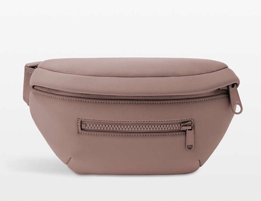Dagne Dover Ace Neoprene Belt Bag Crossover/Fanny Pack Dune Brown NWT